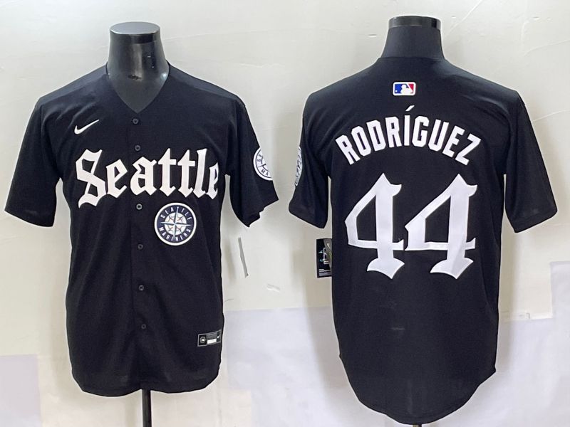 Men 2025 Seattle Mariners #44 Rodriguez Five generations Joint Name Nike MLB Jersey style 12